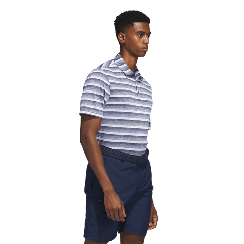Two-Color Stripe Poloshirt