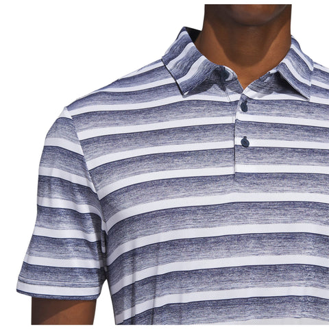 Two-Color Stripe Poloshirt Herren