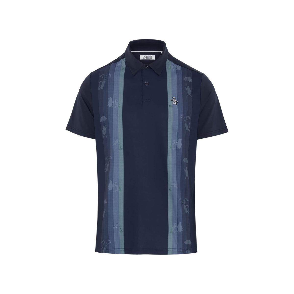 Pete'S Vertical Colour Block Print Polo
