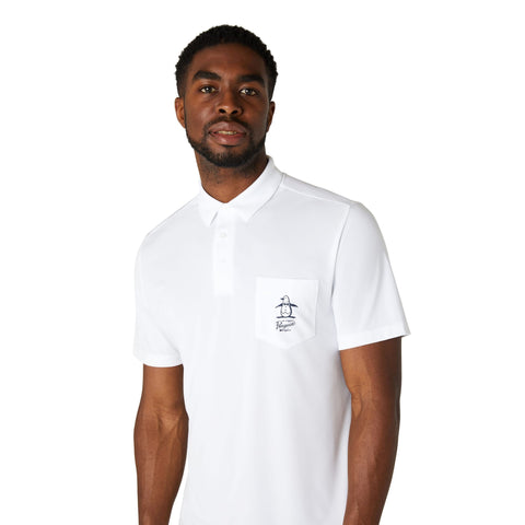 Quiet Please Graphic Oxford Polo