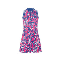 Floral Printed Zip Golfkleid