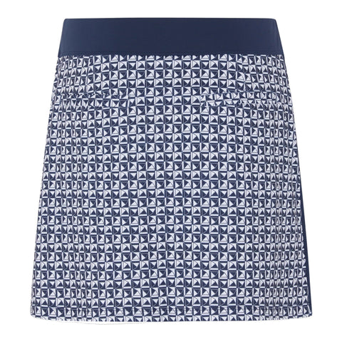 Geo Printed Side Blocked Skort Damen