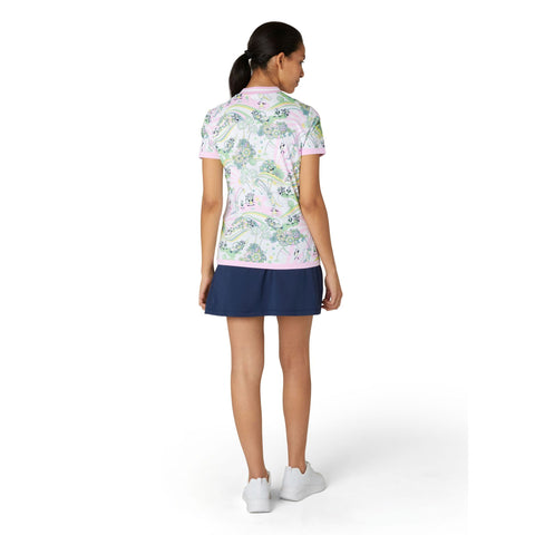 Groovy Pete Printed Zip Polo