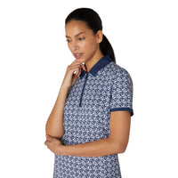 Original Penguin Geo Printed Meshback Polo Damen