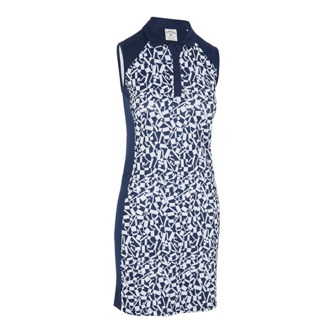 Two Tone Geo Sleeveless Kleid Damen