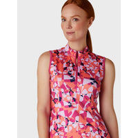 Geometric Floral Kleid