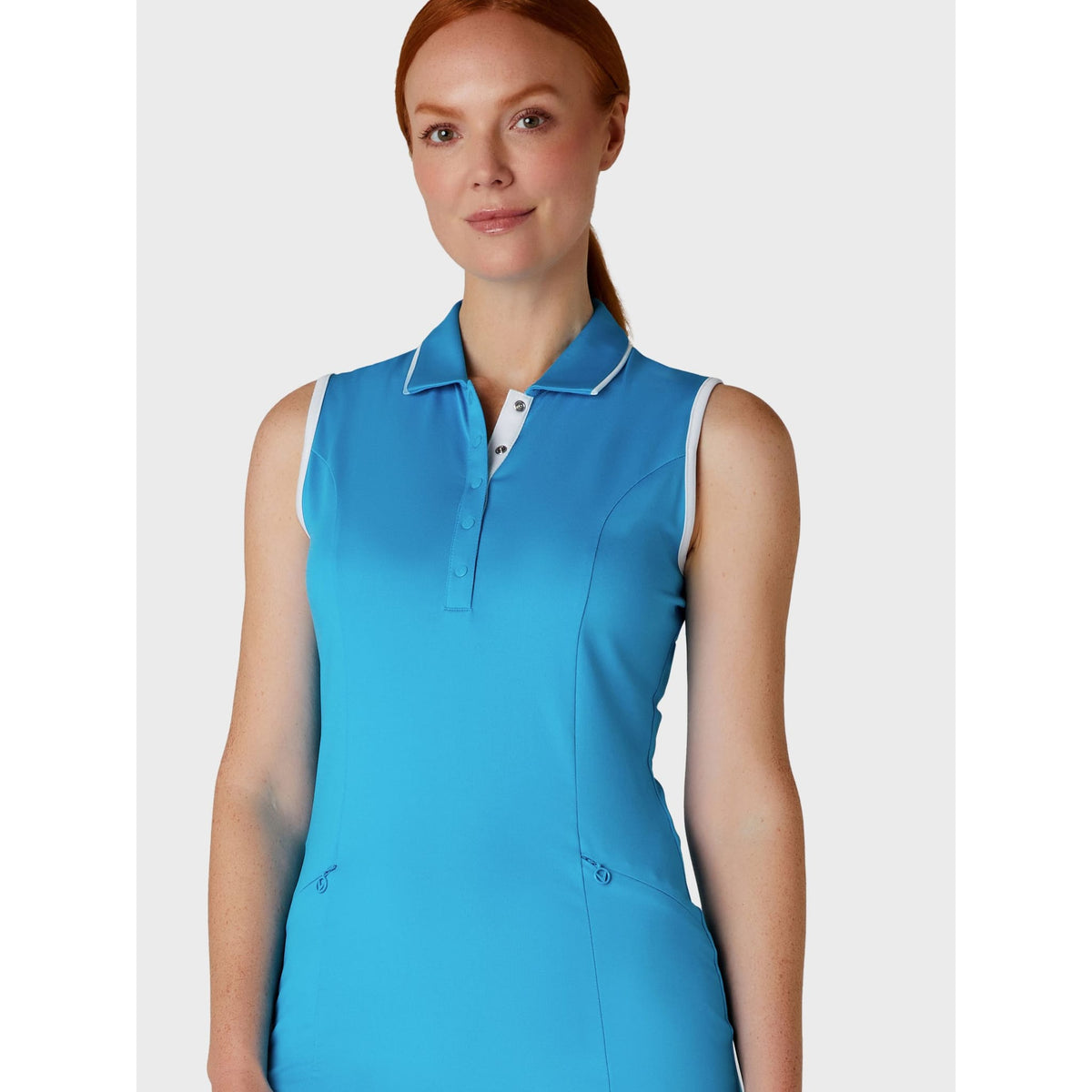 Callaway Sleeveless Snap Pla Kleid Damen