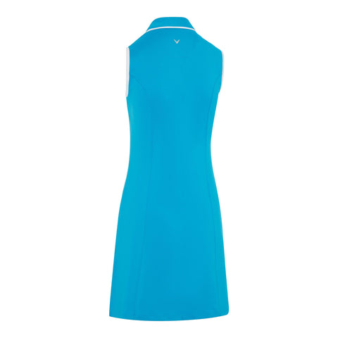 Sleeveless Snap Pla Kleid Damen