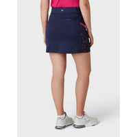 Chev Print Block Skort