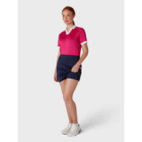 Chev Print Block Skort