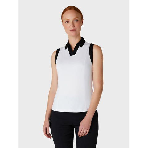 Sleeveless Colorblock Polo