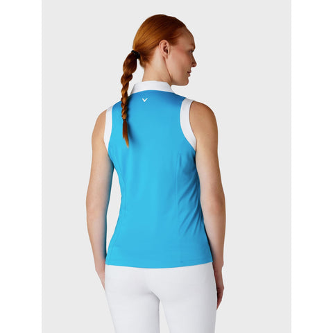 Sleeveless Colorblock Polo
