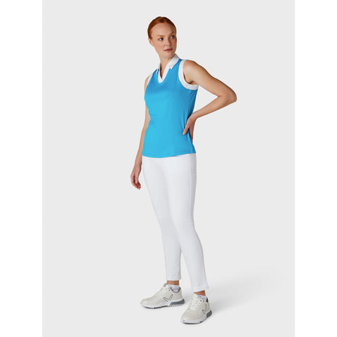 Sleeveless Colorblock Polo
