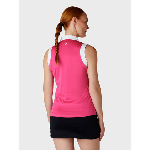 Sleeveless Colorblock Polo