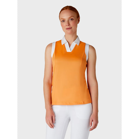 Sleeveless Colorblock Polo
