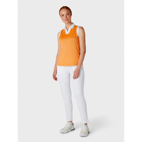 Sleeveless Colorblock Polo