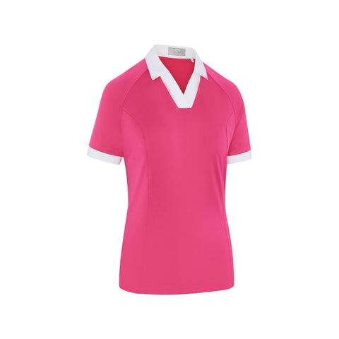 Short Sleeve V-Placket ColorBL Shirt