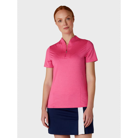 Short Sleeve Tonal Heather Polo