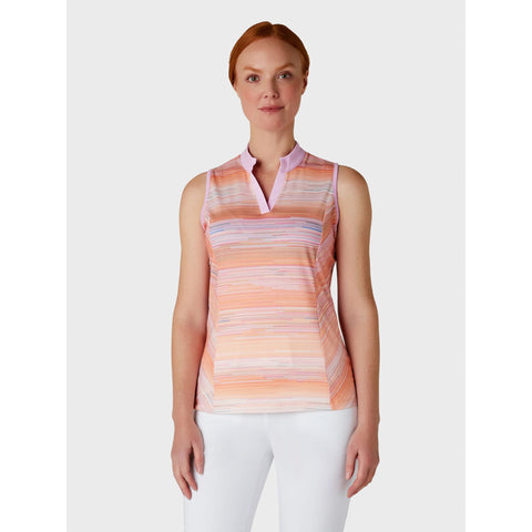 Striped Sleeveless Chev P Shirt