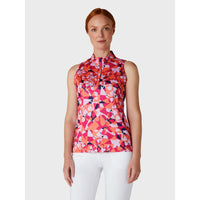Geometric Floral Sleeveless Shirt