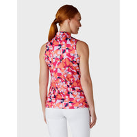 Geometric Floral Sleeveless Shirt