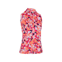 Geometric Floral Sleeveless Shirt