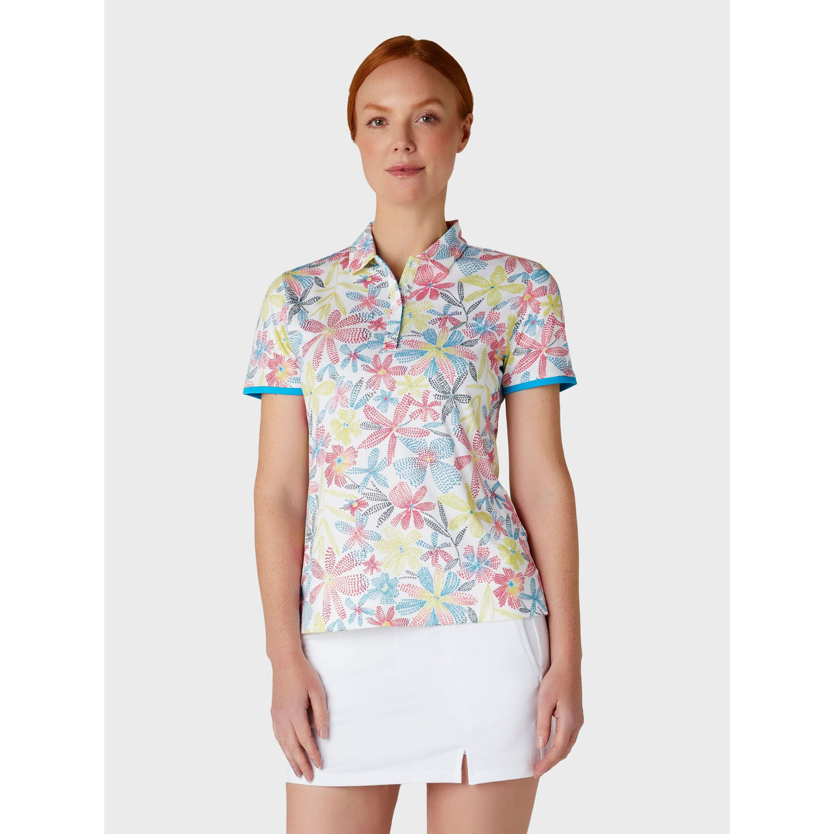 Callaway Allover Chev Flor Shirt Damen