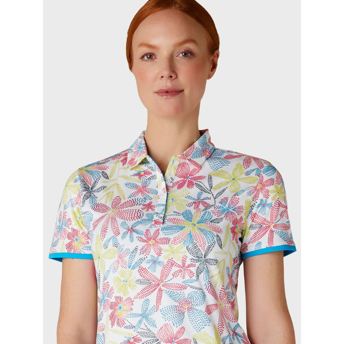 Callaway Allover Chev Flor Shirt Damen