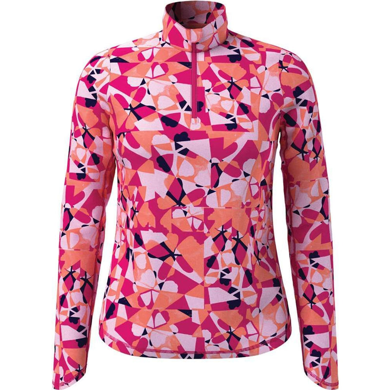 Callaway Geometric Floral Print Shirt Damen