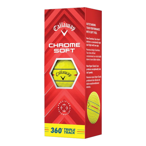 Chrome Soft 360 Triple Track Golfbälle (2024)
