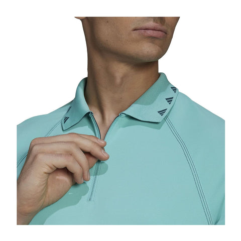 Equipment Zipper Pique SS Polo Mint
