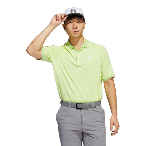M Polo Moss Stitch Pulse Lime/Weiß Herren