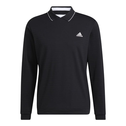 Polo Thermo Langarm Schwarz Herren