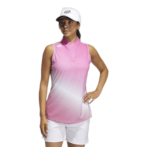 W Gradient SL Polo Pink Damen