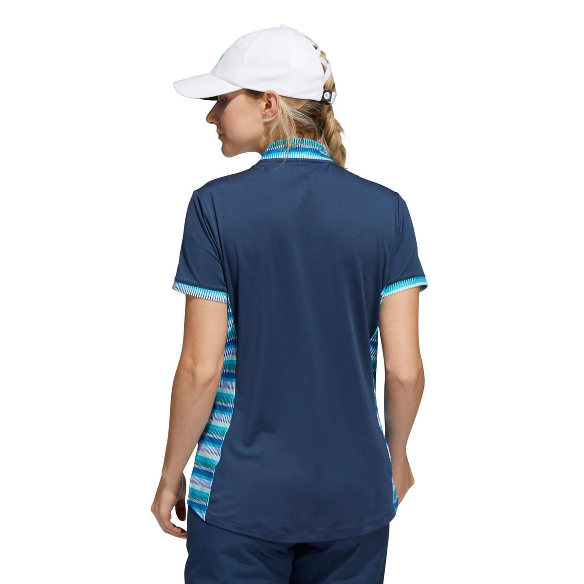W Polo Ultimate 365 Printed Crew Navy XS