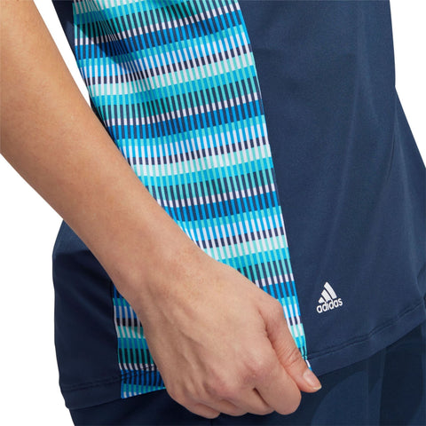 W Polo Ultimate 365 Printed Crew Navy XS
