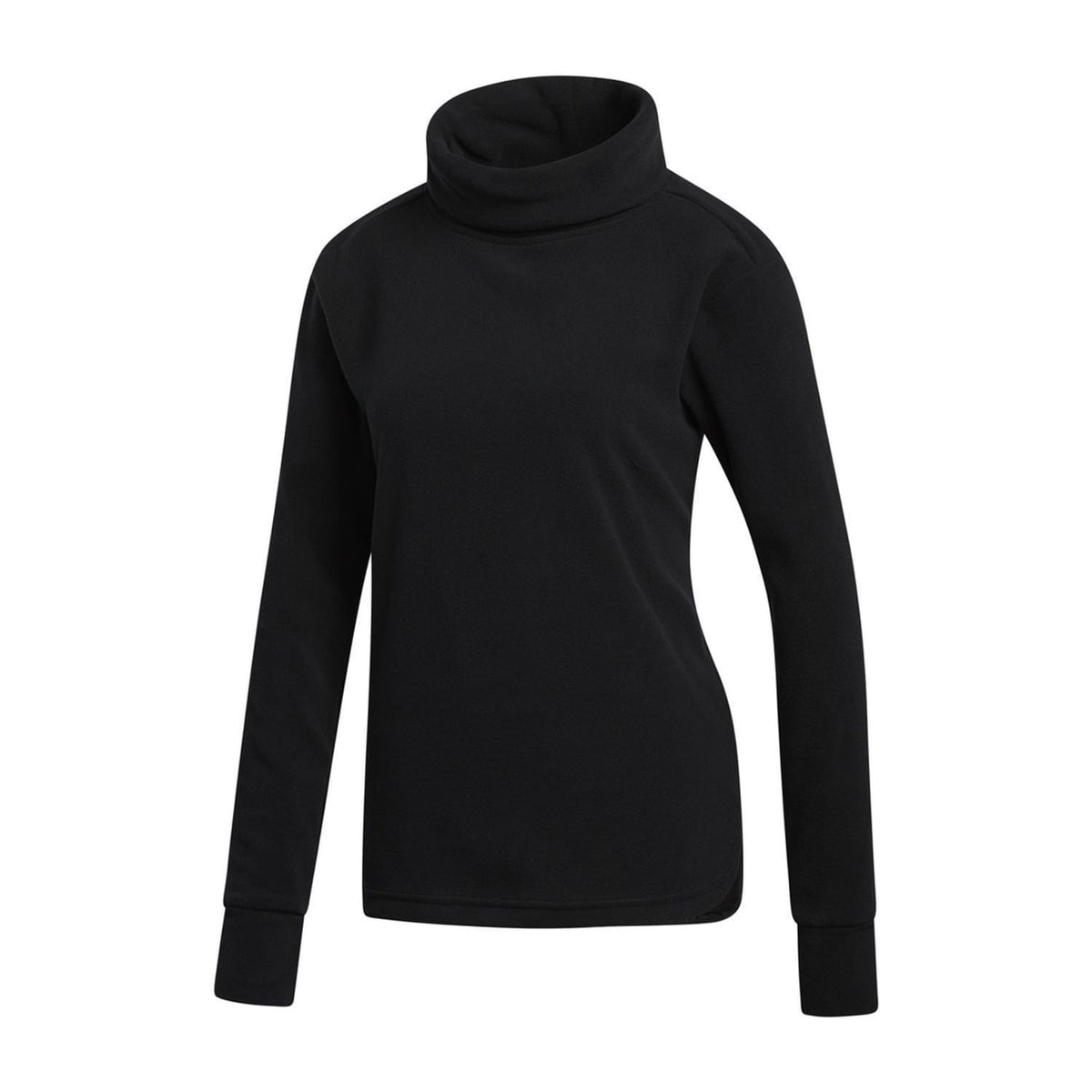 W Sweater Polarfleece Mock Schwarz