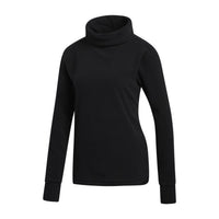 W Sweater Polarfleece Mock Schwarz