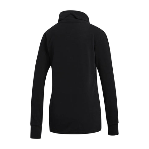 W Sweater Polarfleece Mock Schwarz Damen