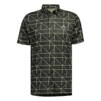 M Polo Jaquard Lines Schwarz/Pulse Lime