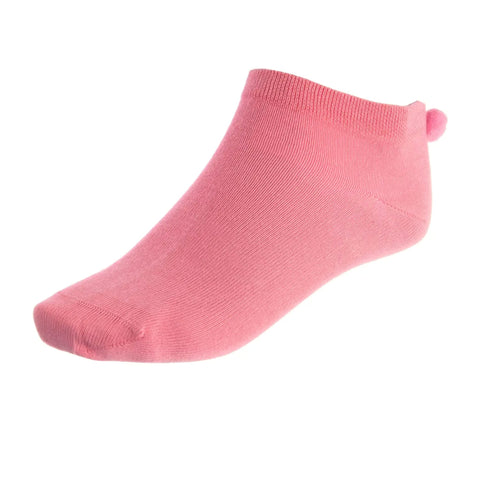 Damen-Socken Pink mit Pommel