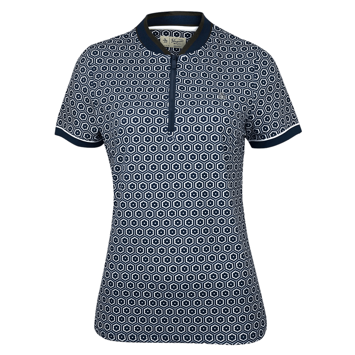 Geo Printed Golf Polo
