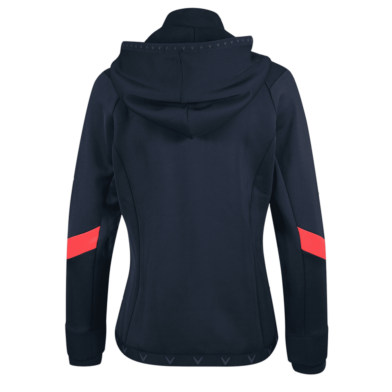 Fleece Hoodie Damen Peacoat