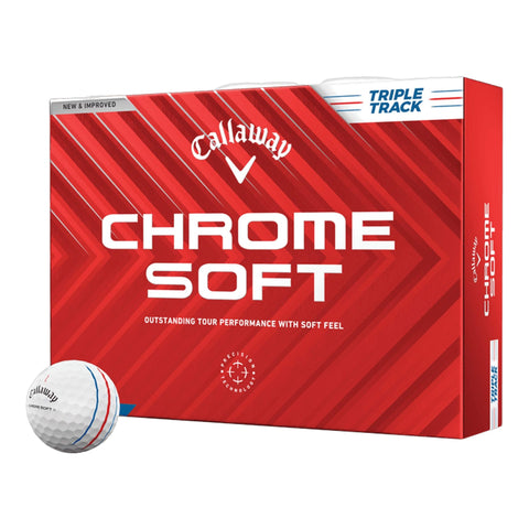 Chrome Soft Triple Track Golfbälle (2024)