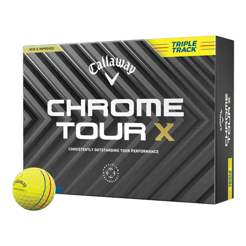 Chrome Soft Tour X Triple Track [12 Stück] Golfbälle (2024)