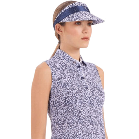 W Verta Visor Blau/Weiß Gemustert One Size Damen
