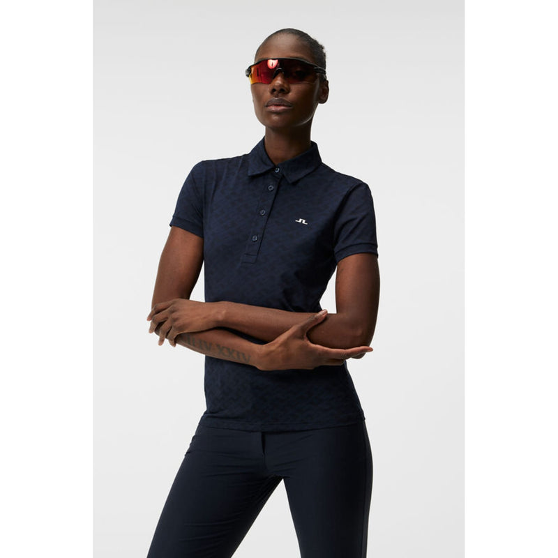 J. Lindeberg Alaya Jacquard Poloshirt Damen