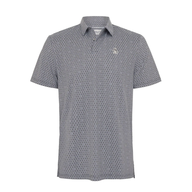 All Over Heritage Floral Geo Print Poloshirt