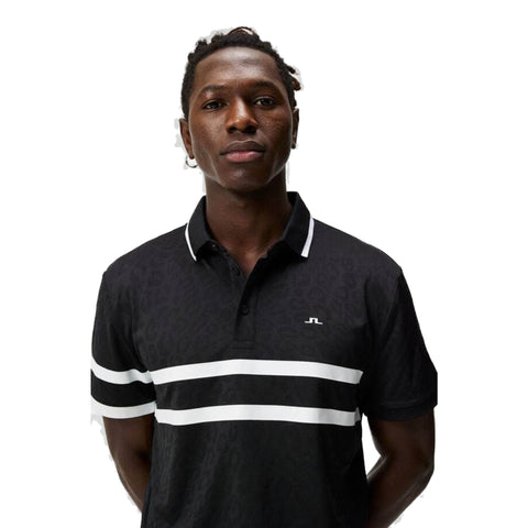 Boswell Regular Jacquard Poloshirt Herren