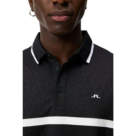 Boswell Regular Jacquard Poloshirt Herren